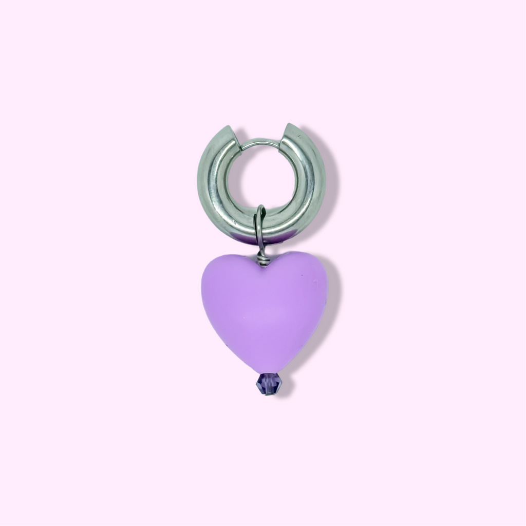 EARRING WITH BIG HEART