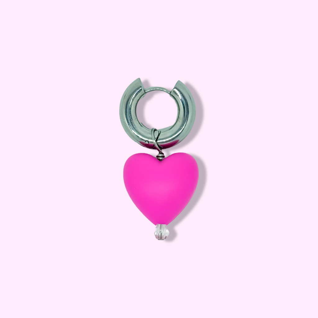 EARRING WITH BIG HEART