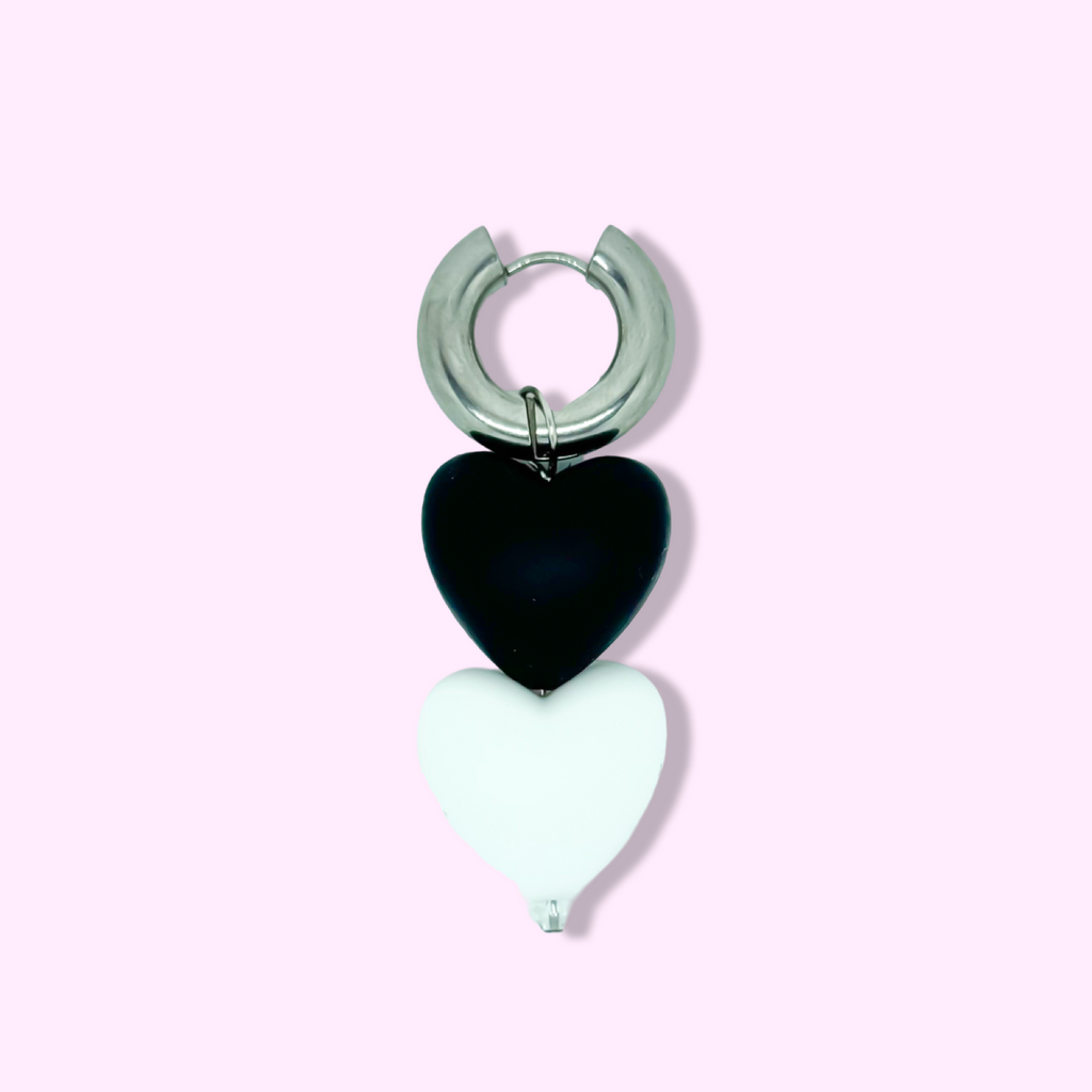 EARRING WITH BIG HEARTS